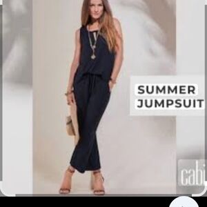 Cabi Navy Blue Summer Jumpsuit